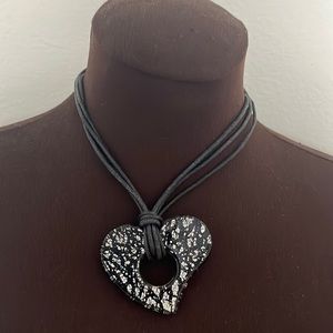 Black Heart Necklace